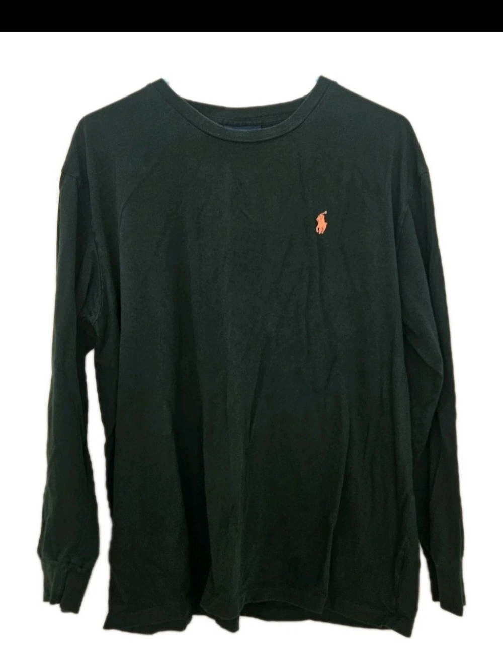 Vintage Polo Ralph Lauren Green Long Sleeve Crewneck Tee Shirt Size Large